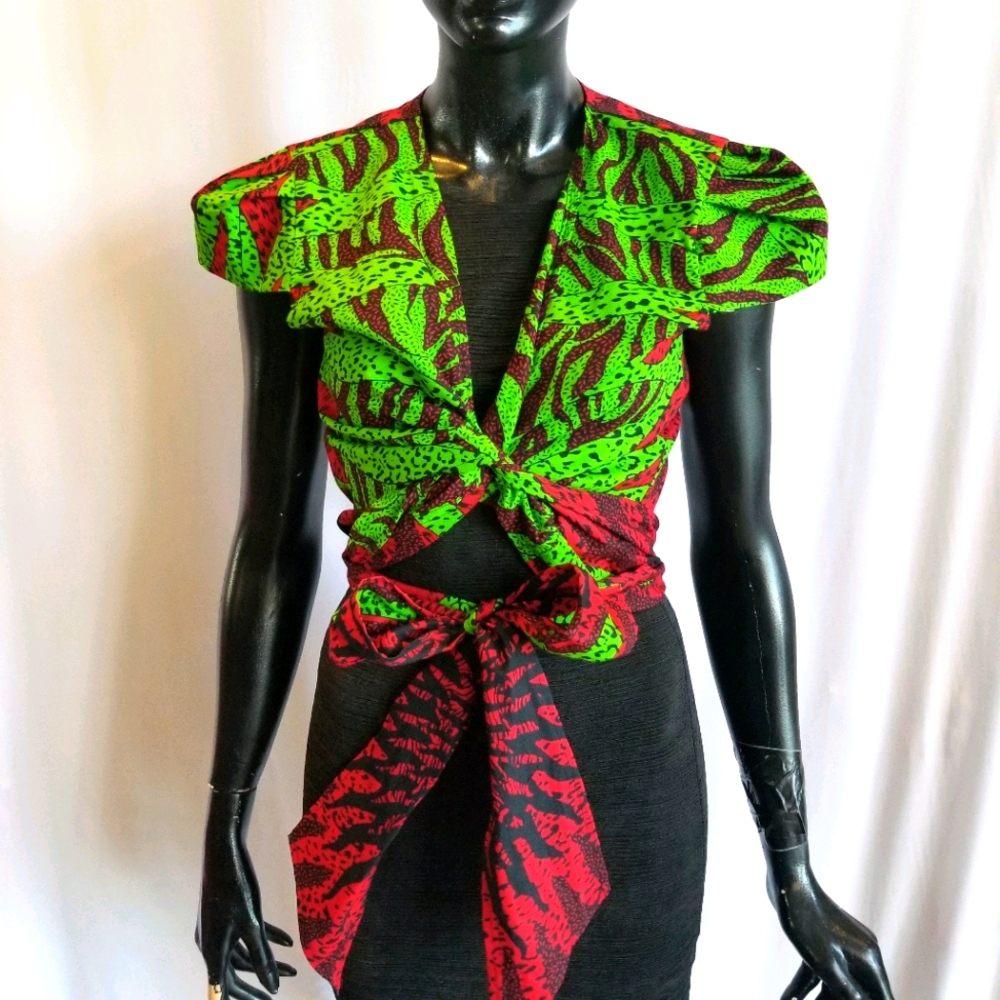 Ankara Wrap Top